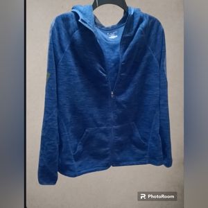 Tek Gear Zip Up Hooded Fleece Sweater top